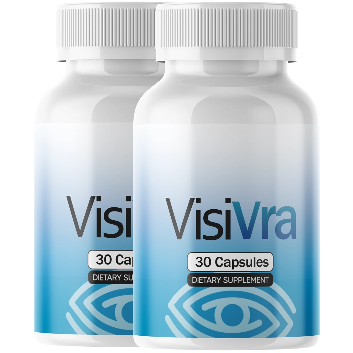 Visivra dietary supplement bottles, 30 capsules